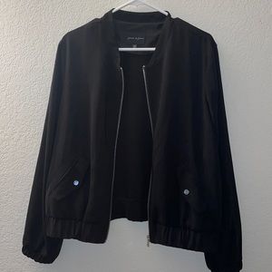 Black zip up jacket